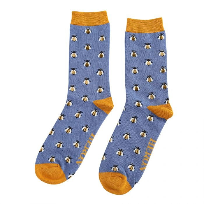 Bienen Socken blau (Männer) One Size