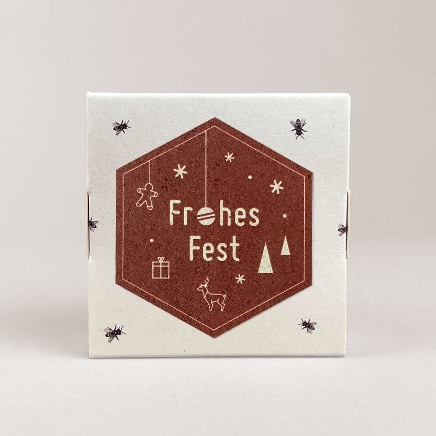 Frohes Fest Icons / 4er Honigpralinen