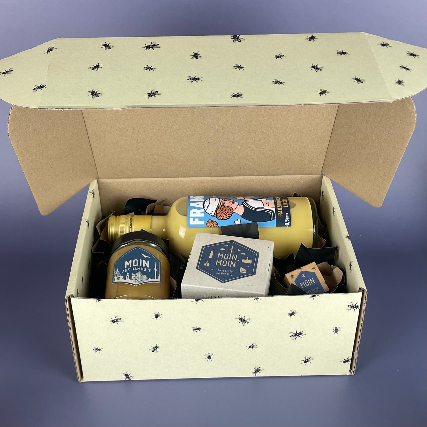 Geschenkbox mit Banderole I Moin (L)