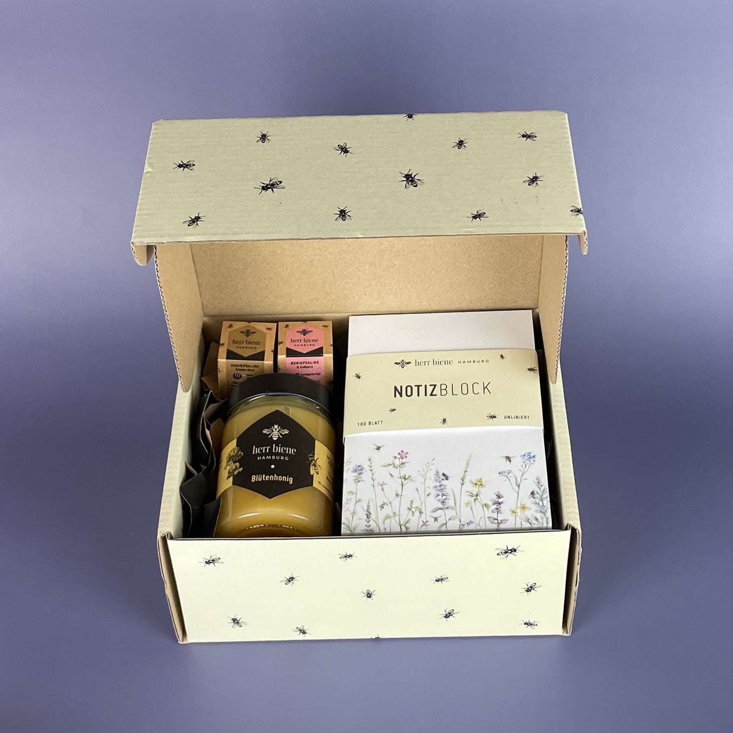 Geschenkbox mit Banderole I Schreib mal wieder (M)