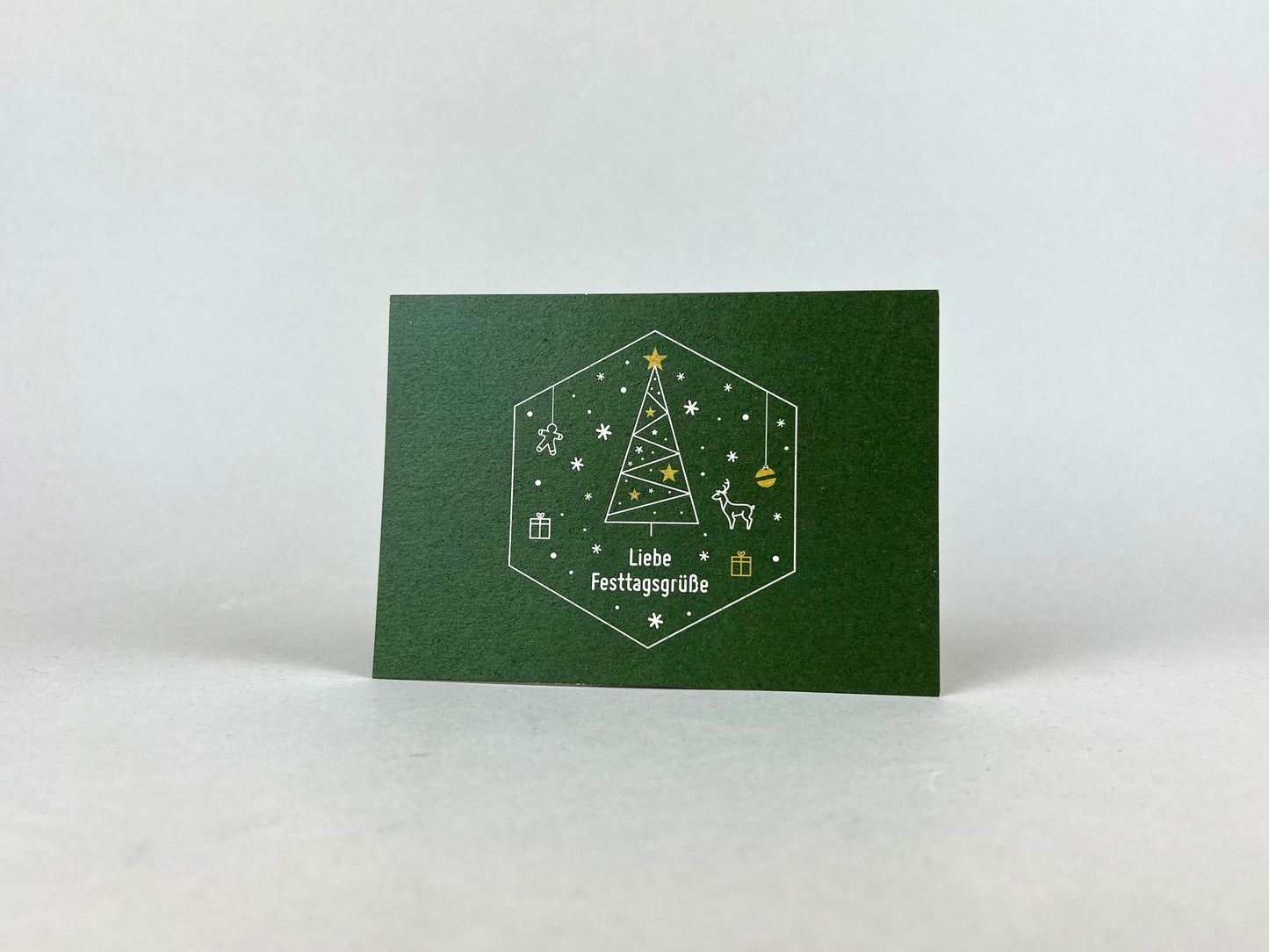 Graspapier Postkarte | Festtagsgrüße