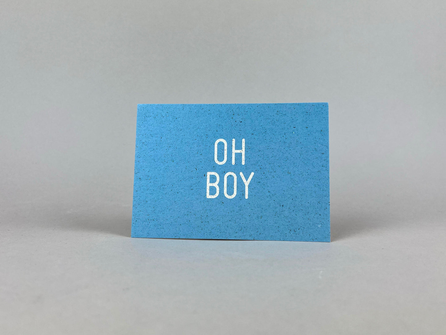 Graspapier Postkarte | Oh boy