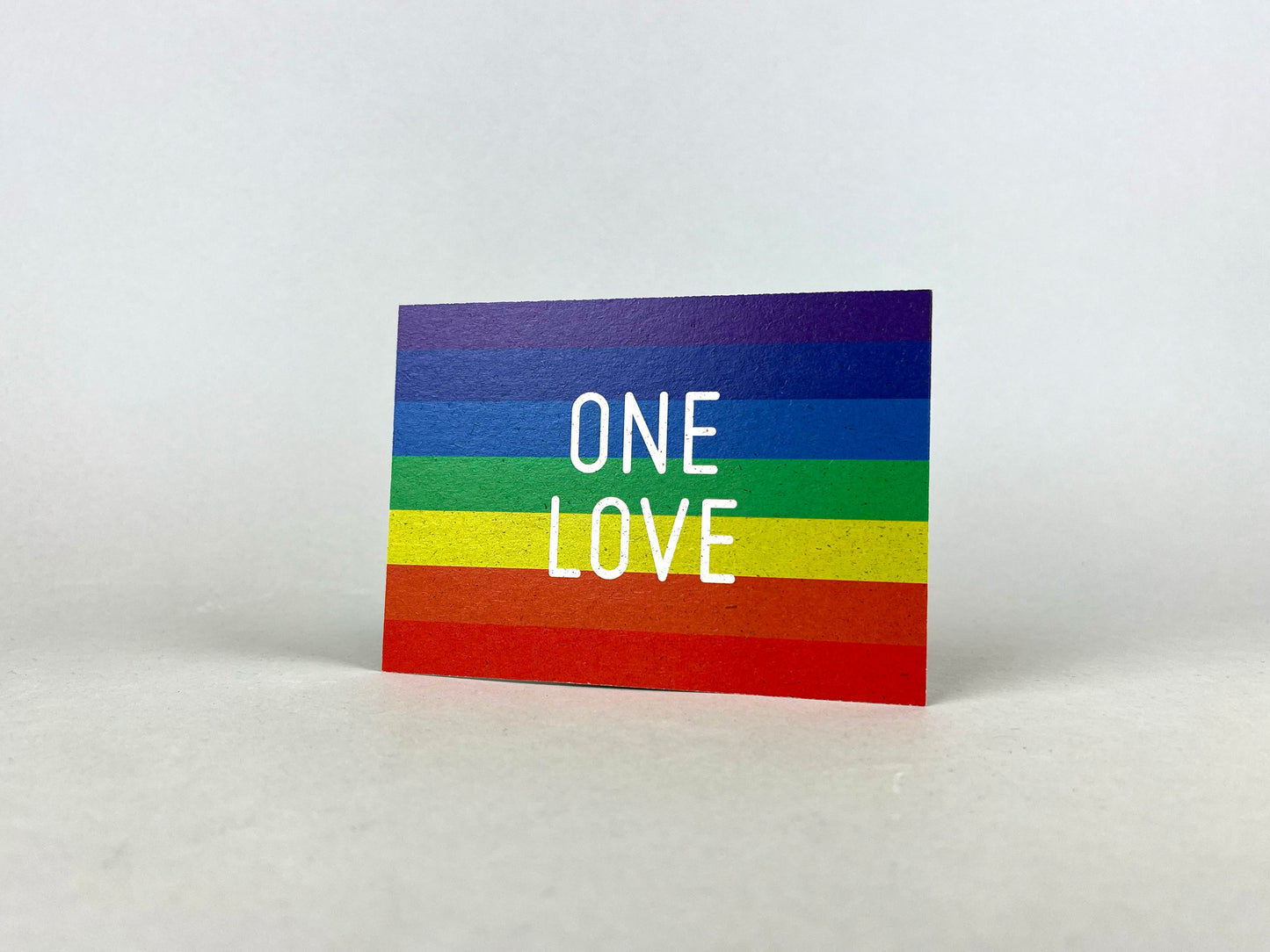 Graspapier Postkarte | One love