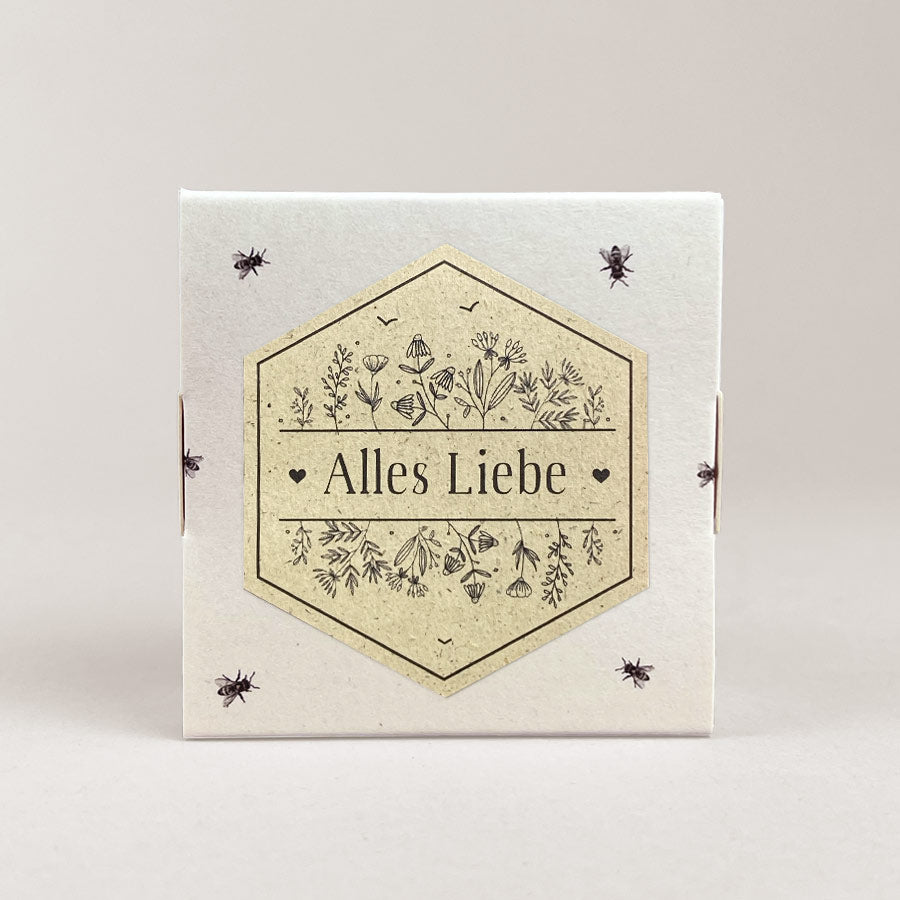 Alles Liebe / 4er Honigpralinen