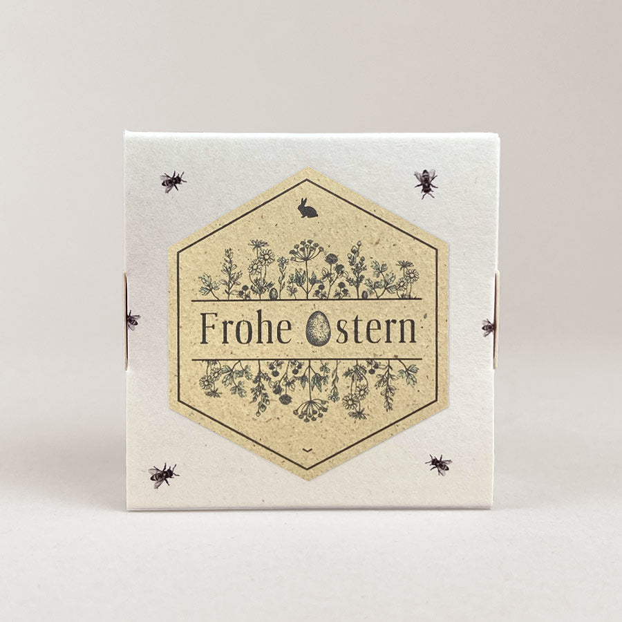 Frohe Ostern (gelb) / 4er Honigpralinen