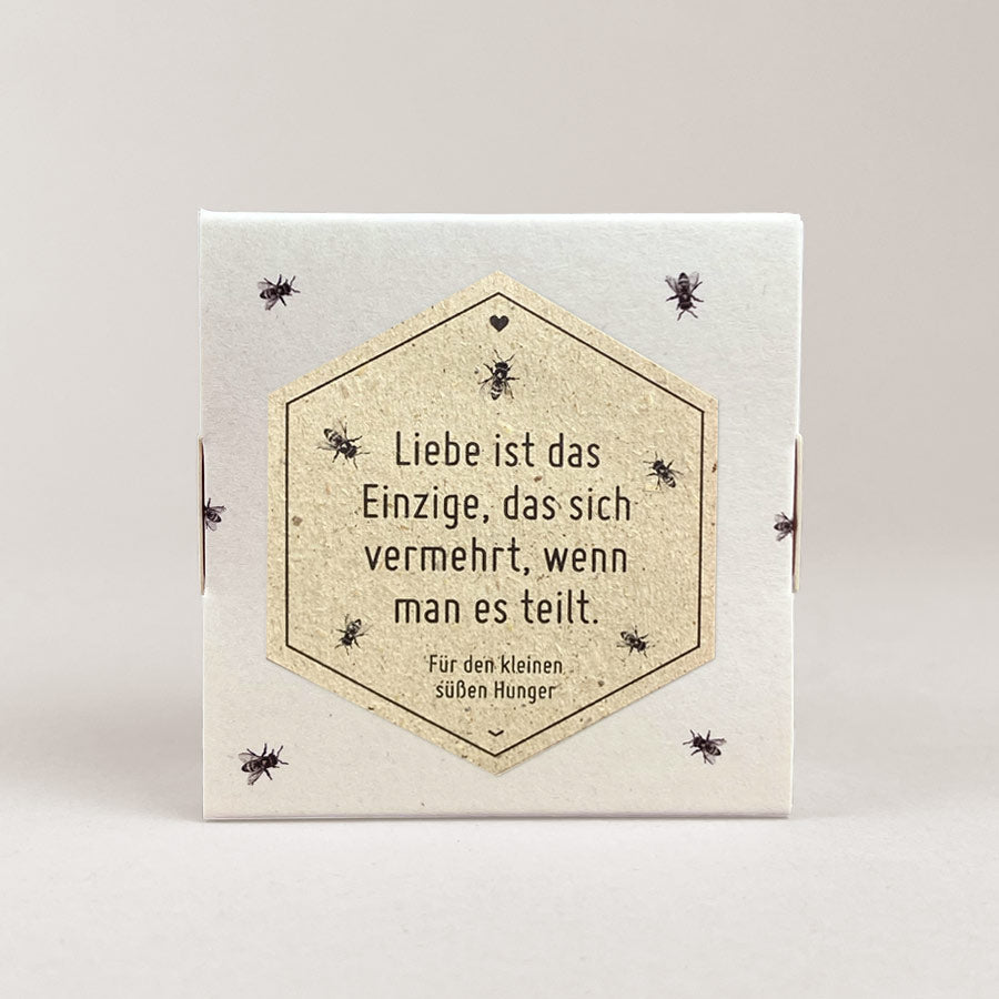Liebe vermehrt sich / 4er Honigpralinen