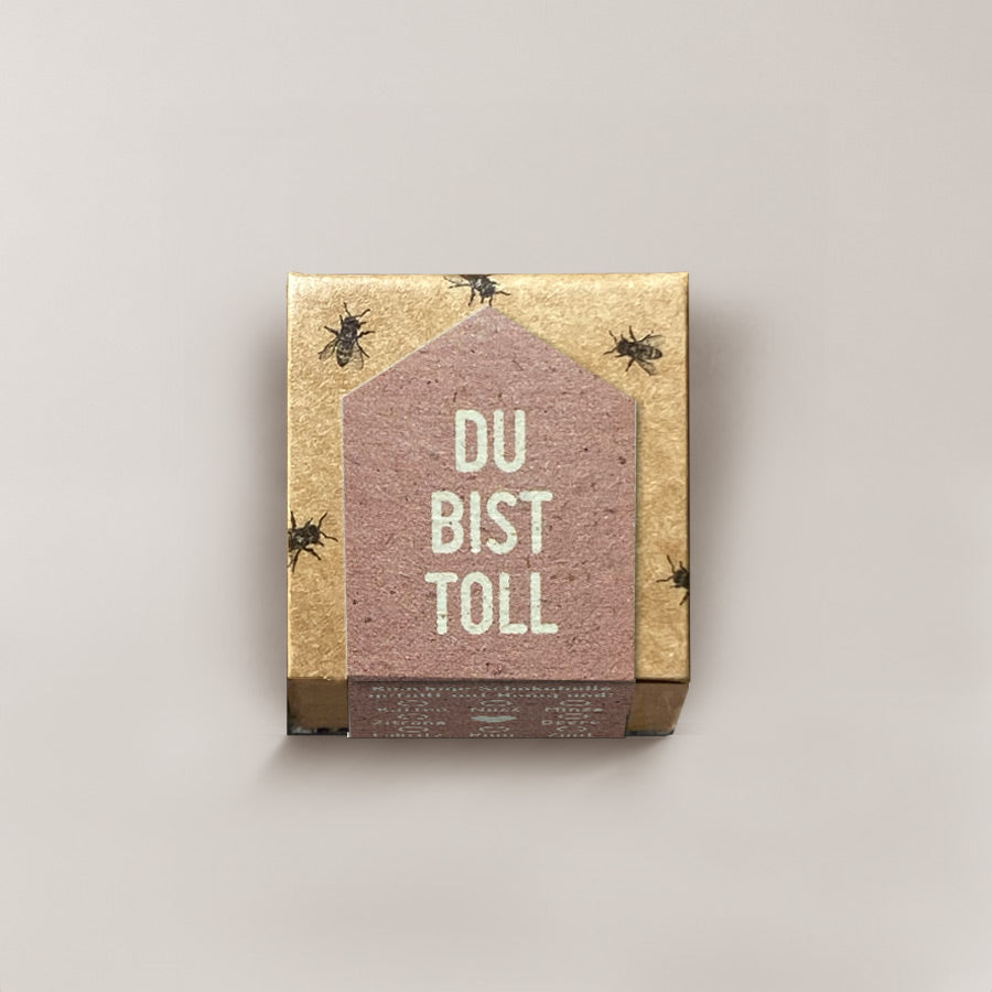 Du bist toll Typo / 1er Honigpraline