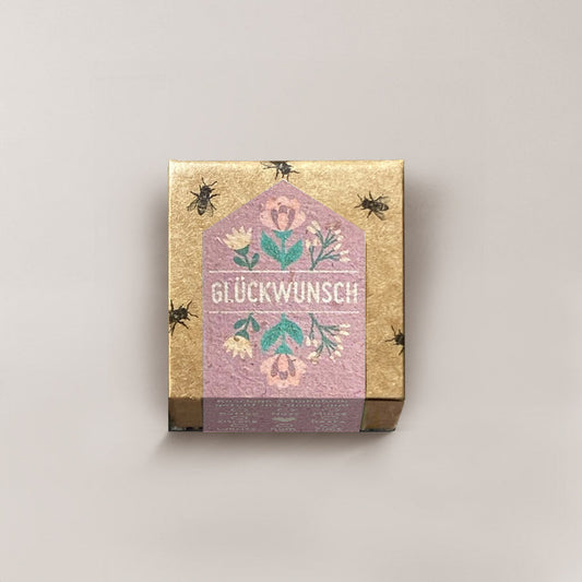 Glückwunsch (altrosa) / 1er (Honigpraline