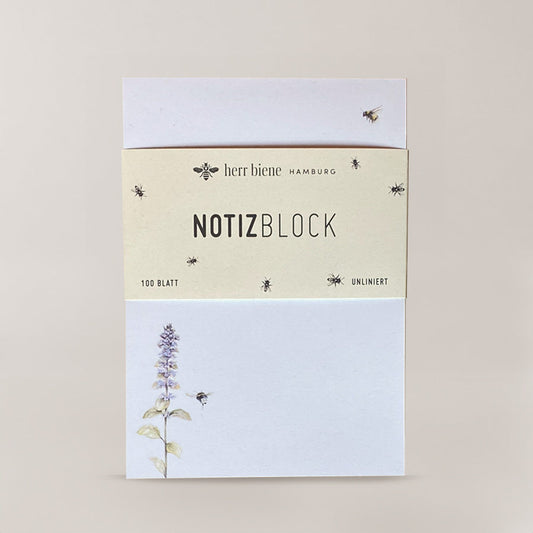 Notizblock | Hummel mit Kräuter