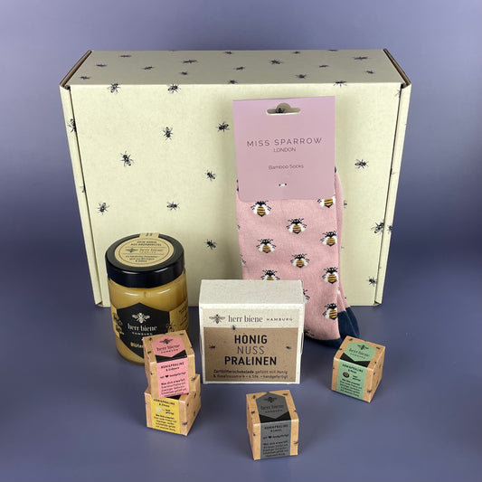 Geschenkbox mit Banderole I Sockenliebe (L)