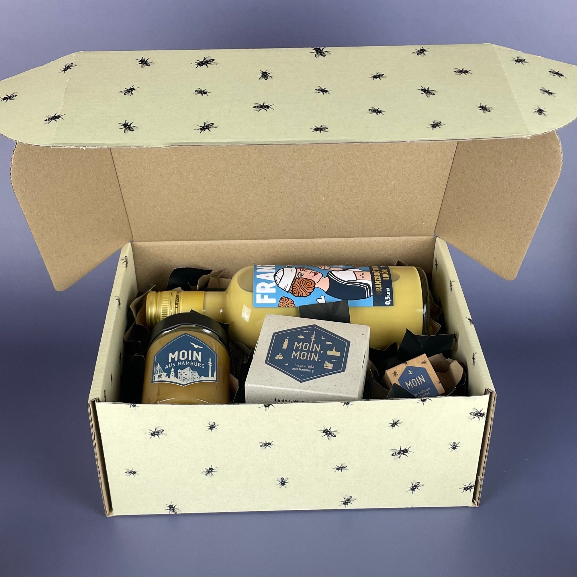 Geschenkbox mit Banderole I Moin (L)