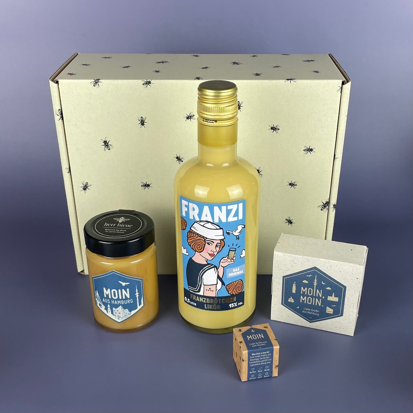 Geschenkbox mit Banderole I Moin (L)