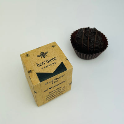 Honigpraline Rum mit Zartbitterschokolade 
