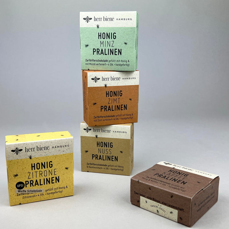 4 Honigpralinen in 8 Sorten - kleine Genussmomente zum verschenken