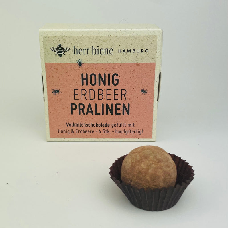 Honigpralinen in der Sorte Erdbeere 4 Stück