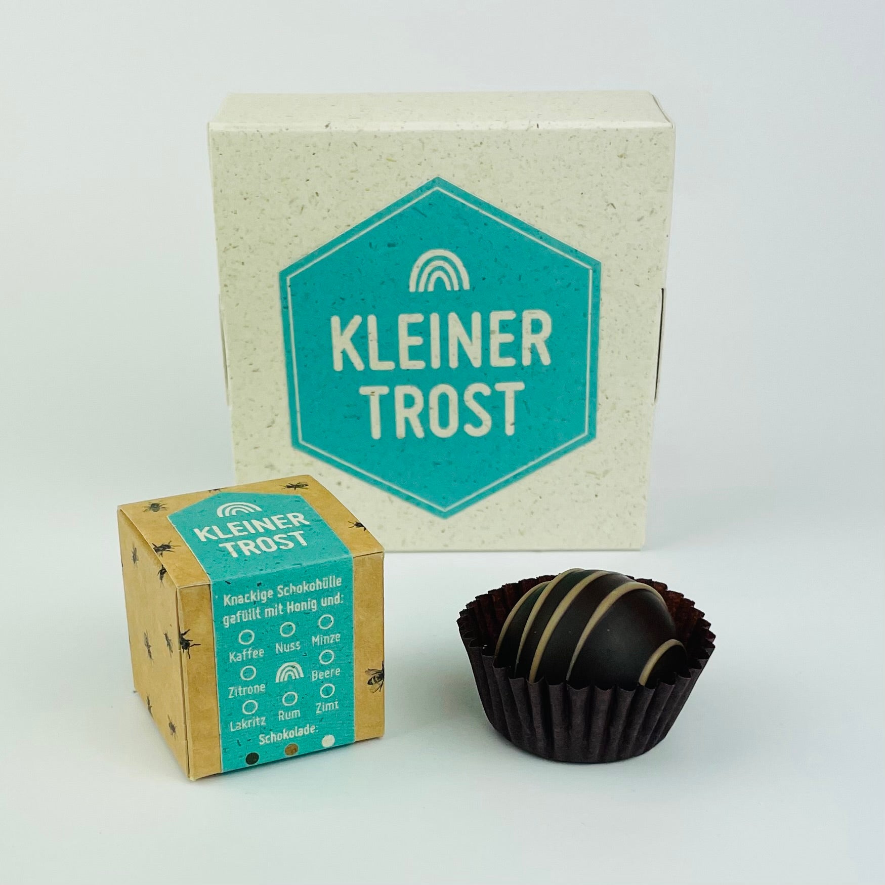 Honigpralinen mit Botschaft Kleiner Trost