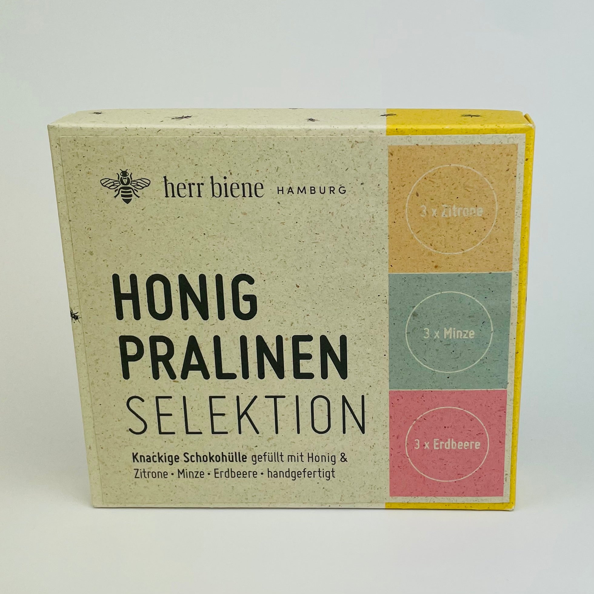 Honigpralinen Selektion in Zitrone Minze Erdbeere