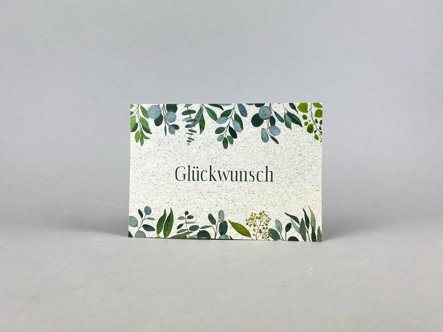 Graspapier Postkarte | Glückwunsch