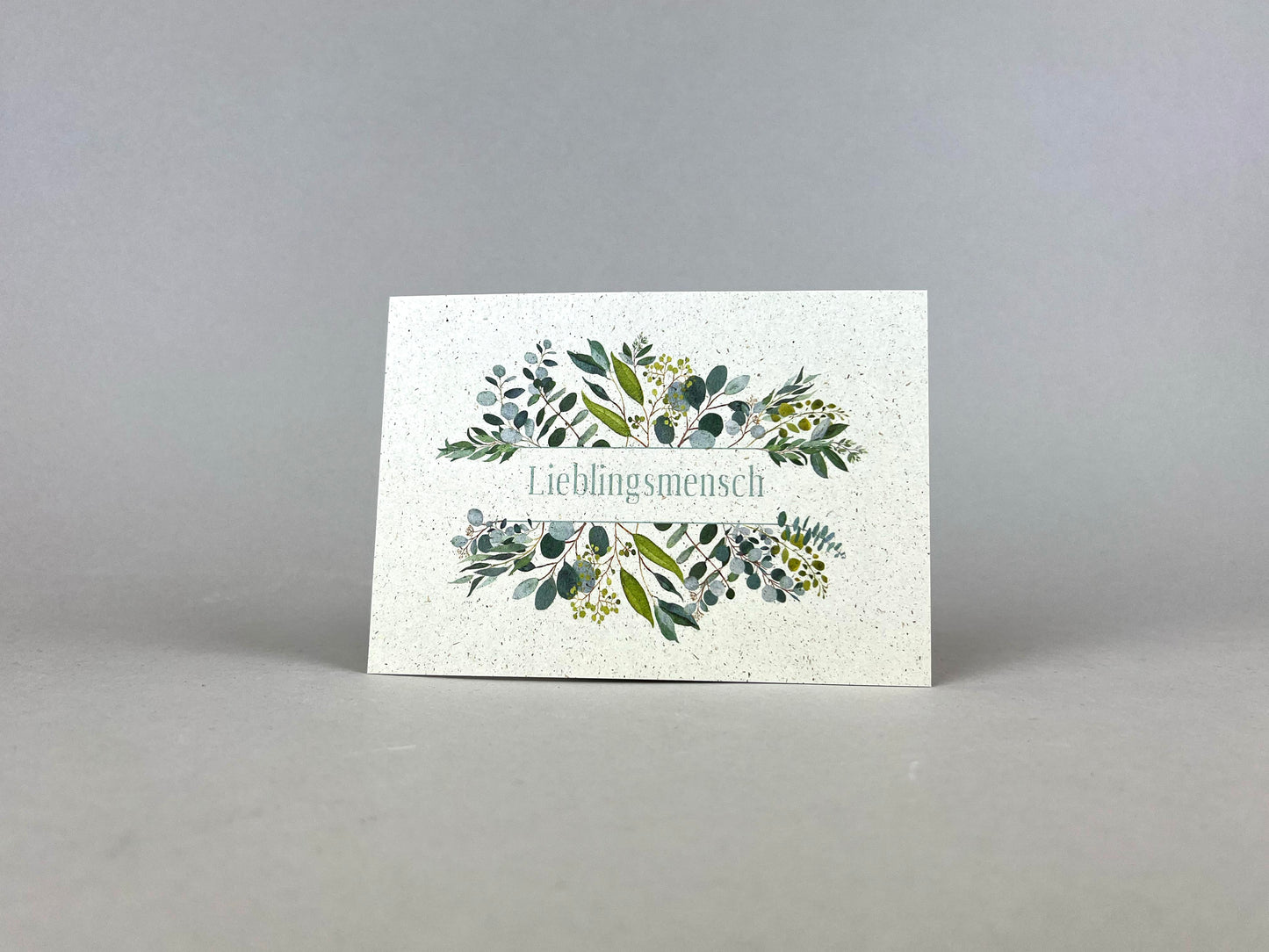 Graspapier Postkarte | Lieblingsmensch