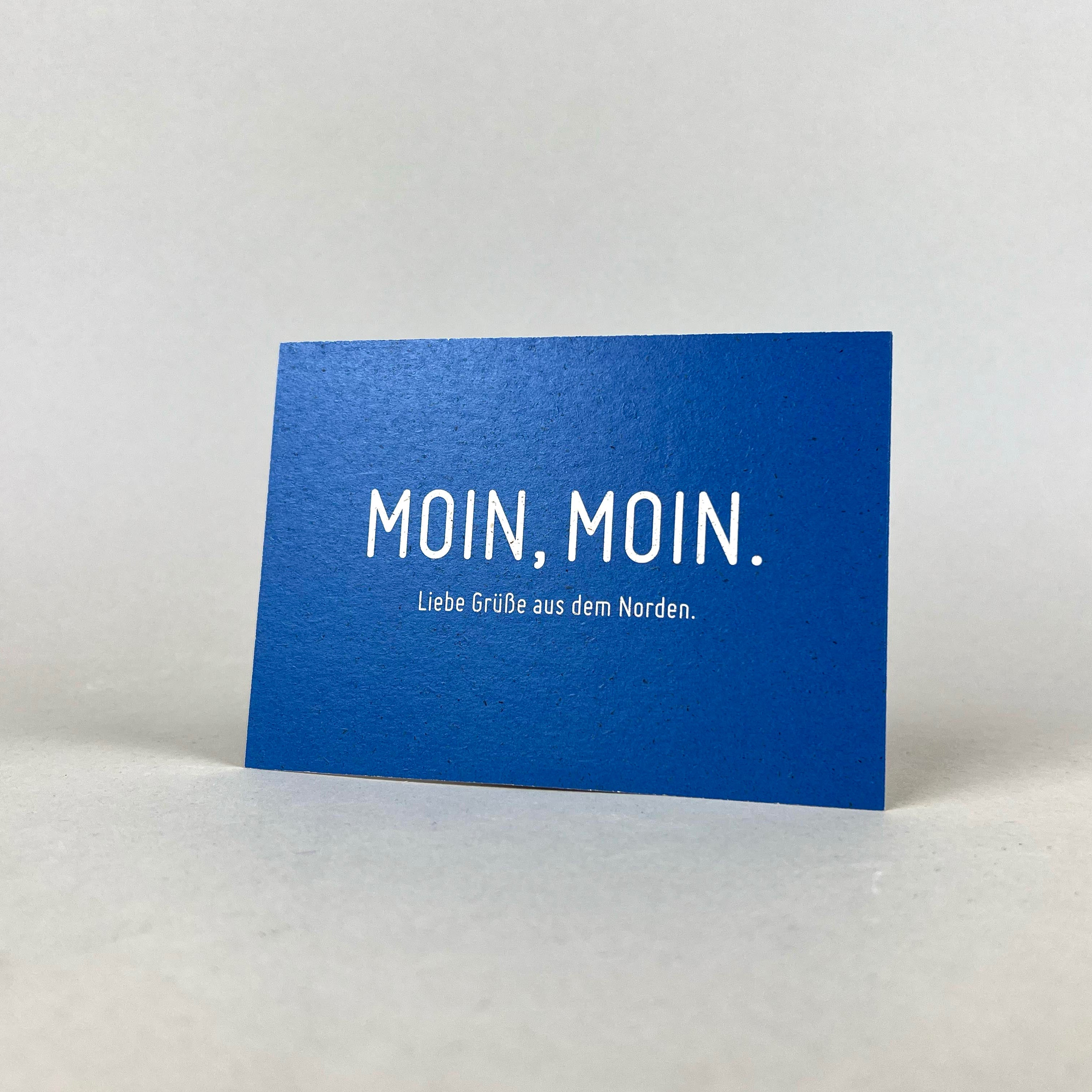 Graspapier Postkarte | Moin Moin