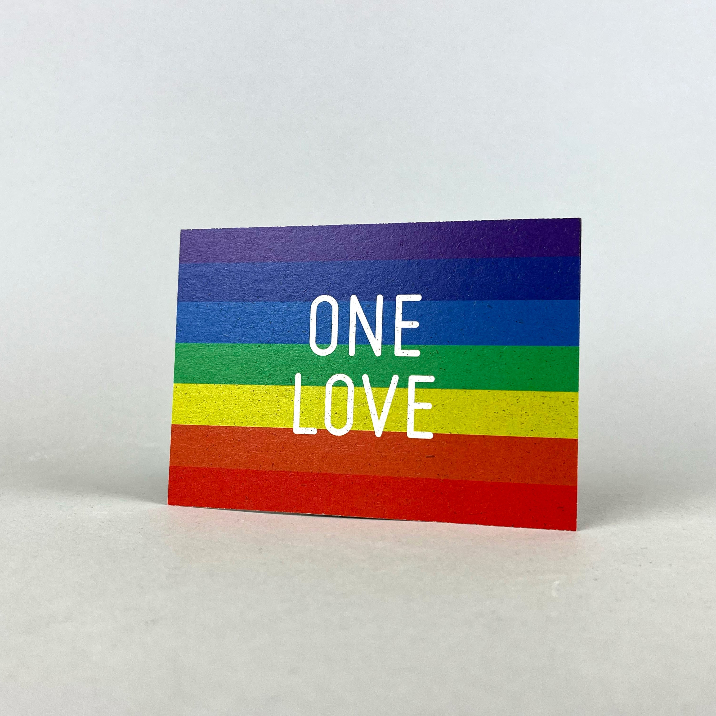 Graspapier Postkarte | One love