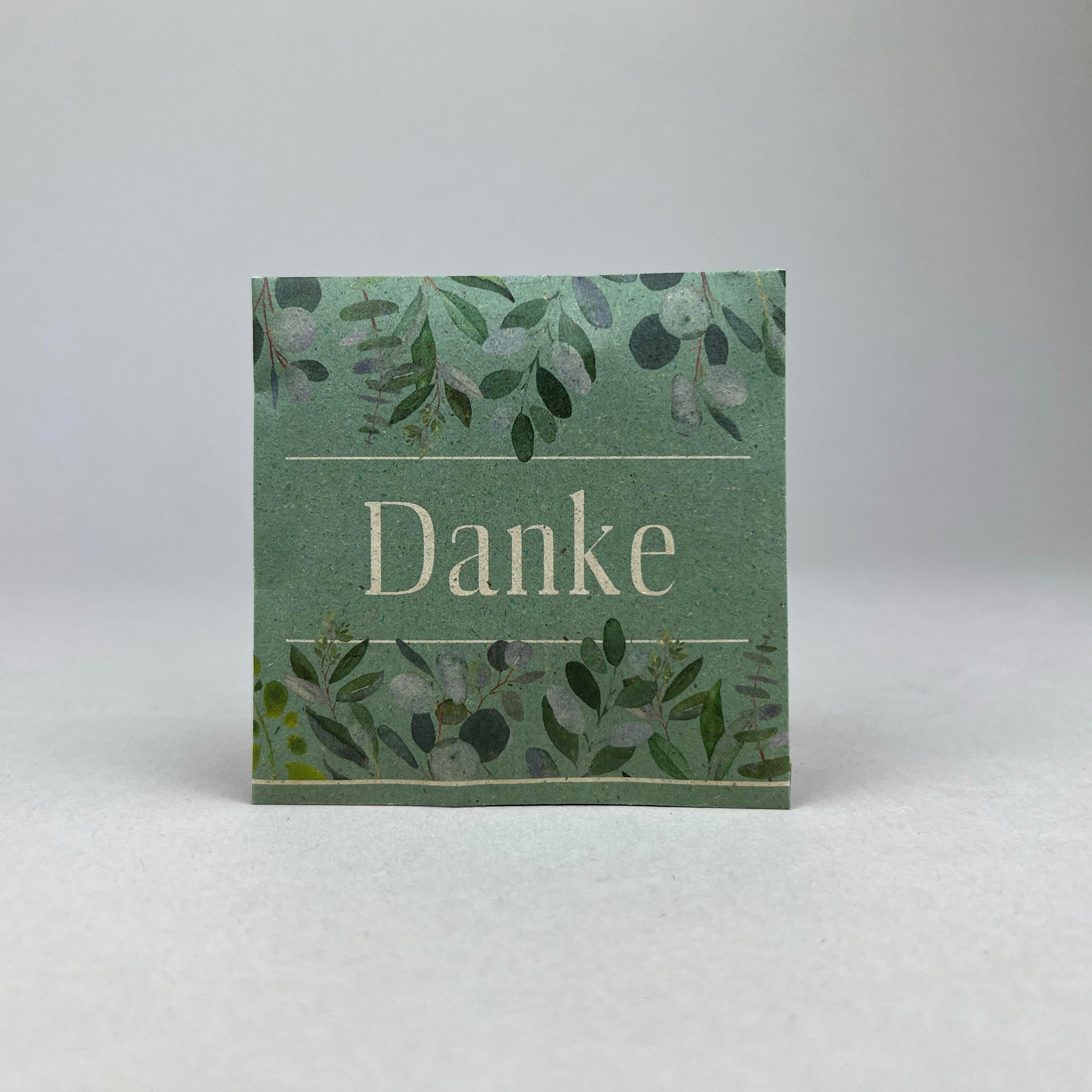 Saatgut mit Botschaft | Danke