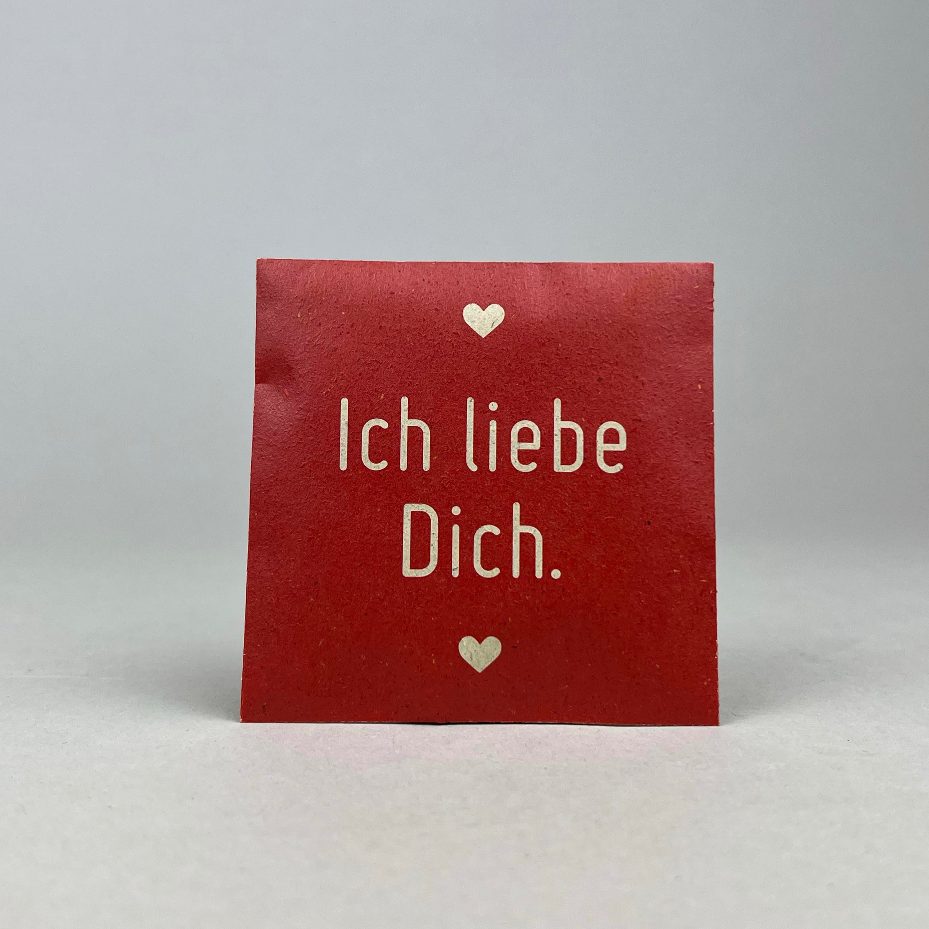 Saatgut mit Botschaft | Ich liebe Dich